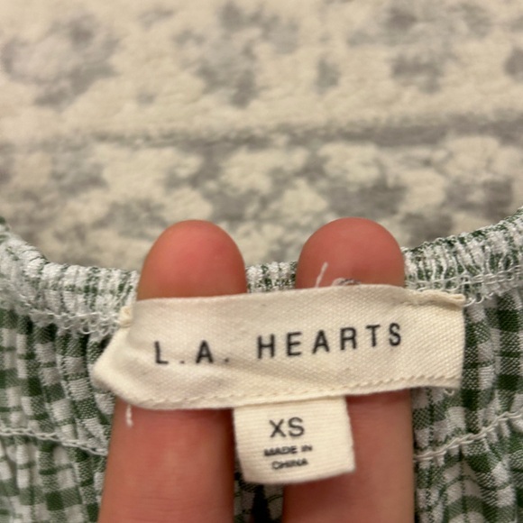 Green crop top ribbed - Picture 2 of 2